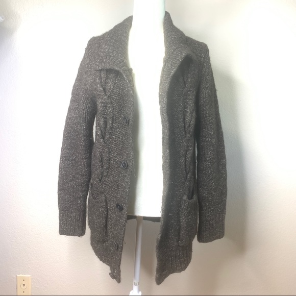 All Saints Spitalfields hand knit wool cardigan - Picture 2 of 8